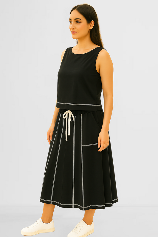 Panel Skirt Set